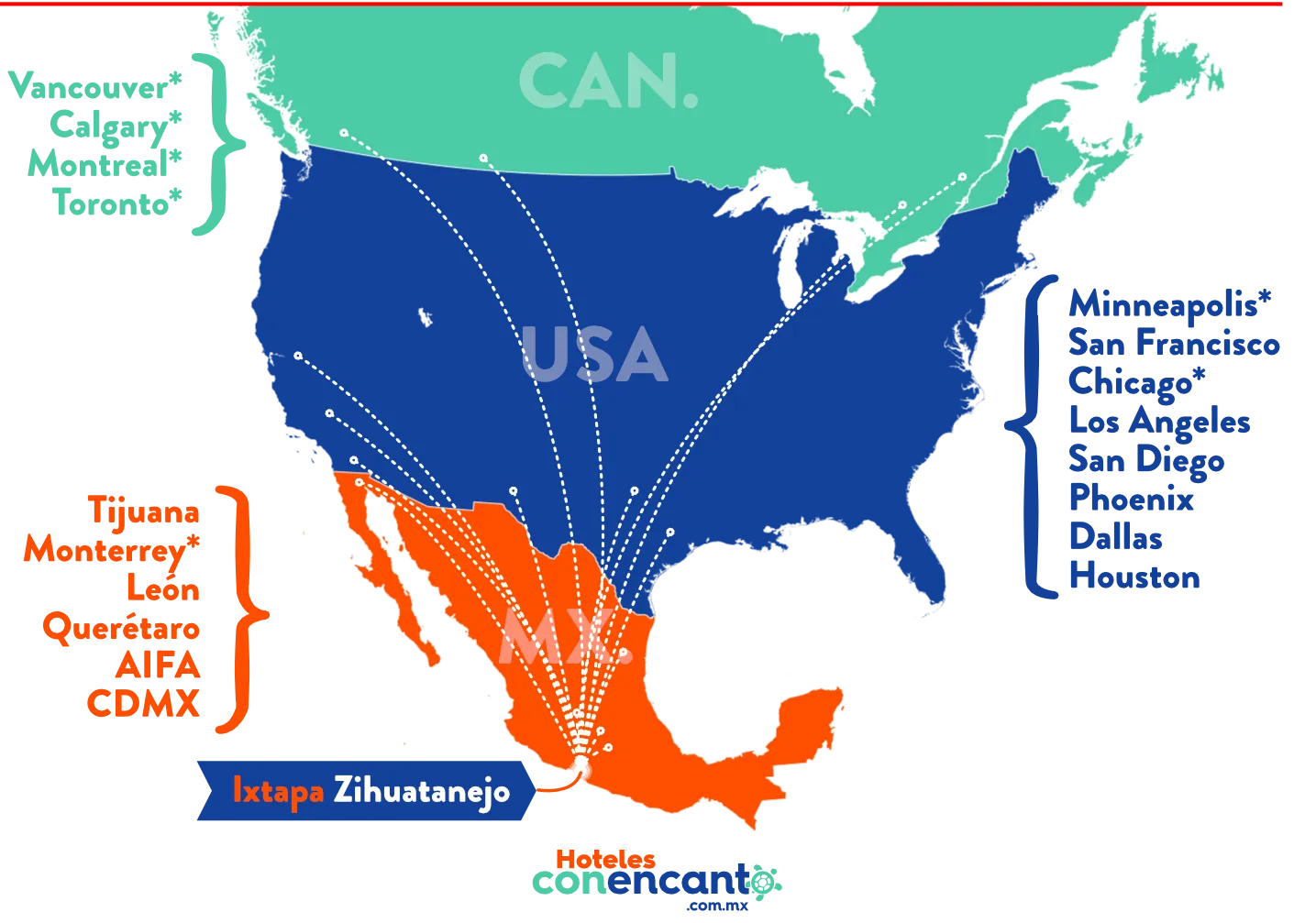 vuelos hacia ixtapa zihuatanejo